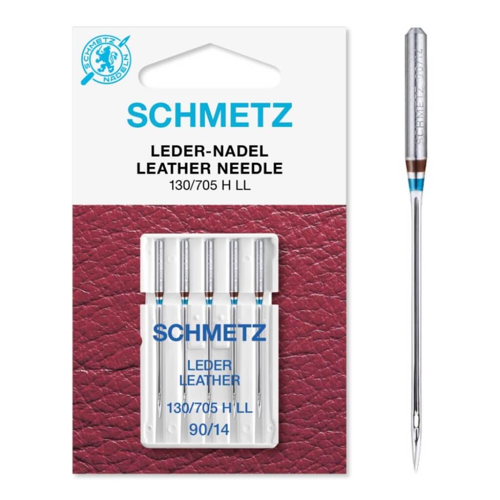 Schmetz Nähmaschinennadel Leder 130/705 H LL, Farbe 90 – Metall bei Lieblingsgarn