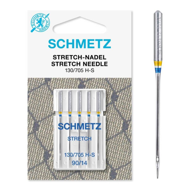 Schmetz Nähmaschinennadeln Stretch 130/705 H-S, Farbe 90/14 – Metall bei Lieblingsgarn