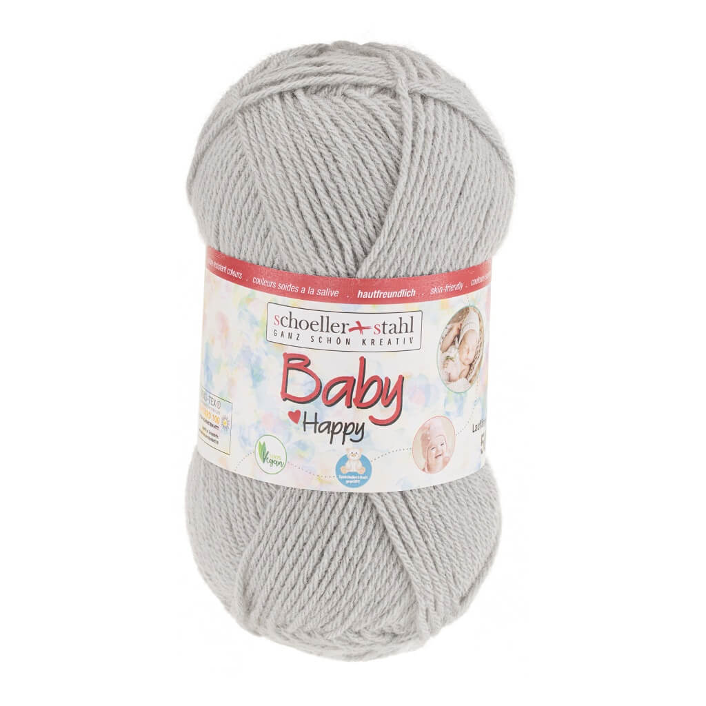 Schoeller + Stahl Schoeller+Stahl Baby Happy 50g, Farbe 7 Hellgrau – Polyacryl bei Lieblingsgarn