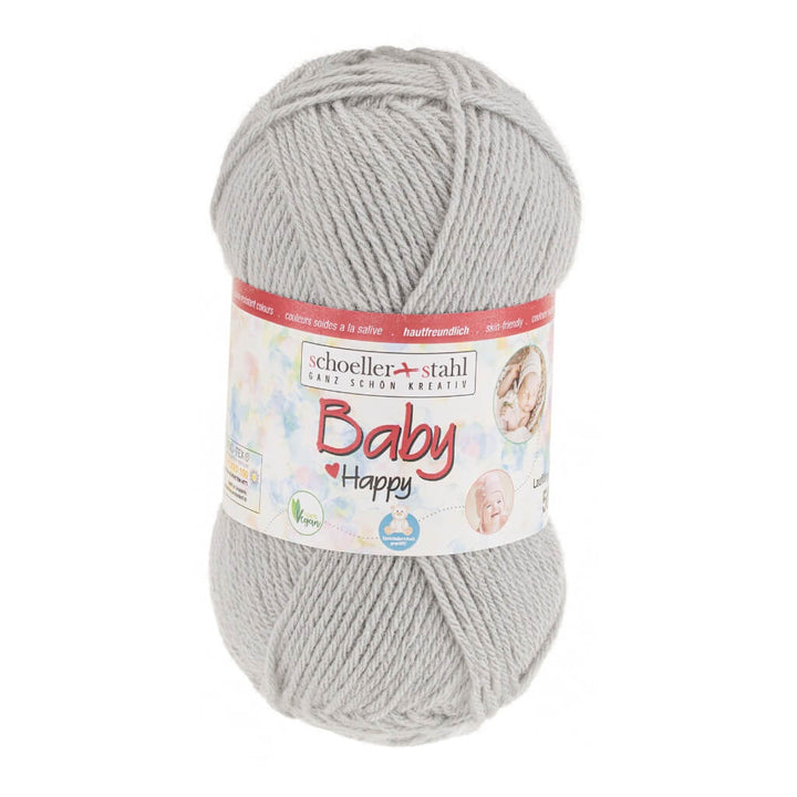 Schoeller + Stahl Schoeller+Stahl Baby Happy 50g, Farbe 7 Hellgrau – Polyacryl bei Lieblingsgarn