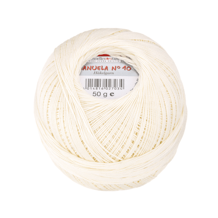 Schoeller + Stahl Häkelgarn Manuela 10 50 g, Farbe 2   Natur – Baumwolle bei Lieblingsgarn