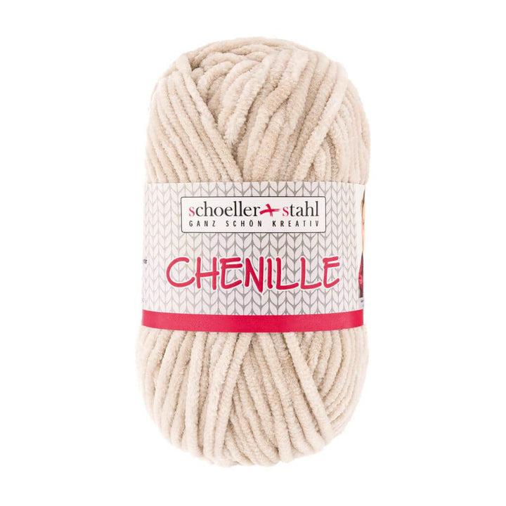 Schoeller + Stahl Chenille, Farbe 02 Sand – Polyester bei Lieblingsgarn