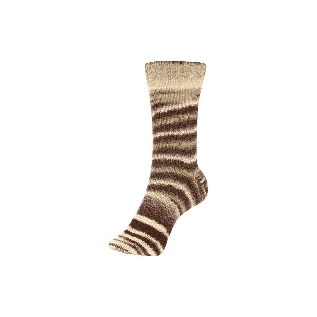 Schoeller + Stahl Fortissima Funky Double Socks, Farbe 05 Kaffee Creme – Schurwolle und Synthetik bei Lieblingsgarn