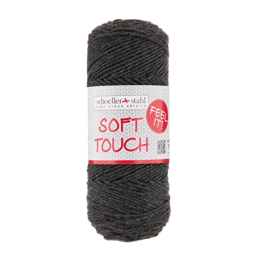 Schoeller + Stahl Schoeller+Stahl Soft Touch 50g, Farbe 18 Graumeliert – Schurwolle und Synthetik bei Lieblingsgarn