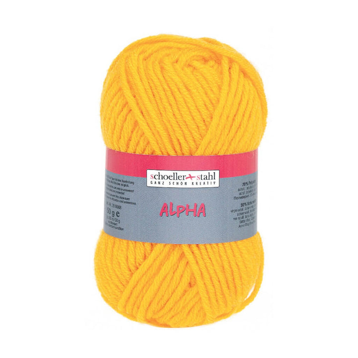 Schoeller + Stahl Schoeller+Stahl Alpha 50g, Farbe 19 Mais – Schurwolle und Synthetik bei Lieblingsgarn