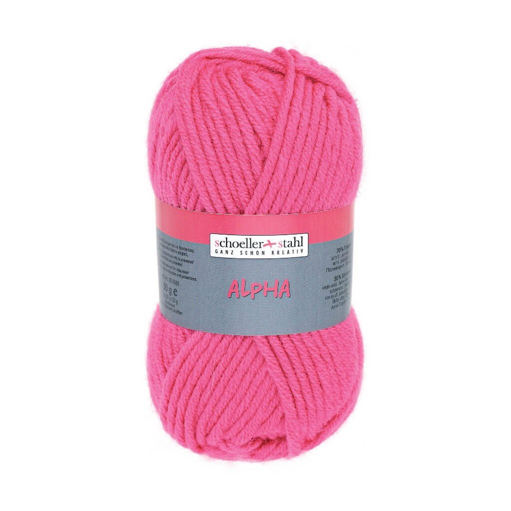 Schoeller + Stahl Schoeller+Stahl Alpha 50g, Farbe 40 Neonpink – Schurwolle und Synthetik bei Lieblingsgarn