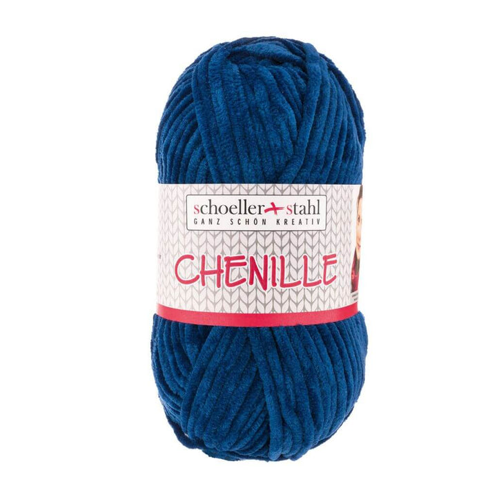 Schoeller + Stahl Chenille, Farbe 09 Marine – Polyester bei Lieblingsgarn