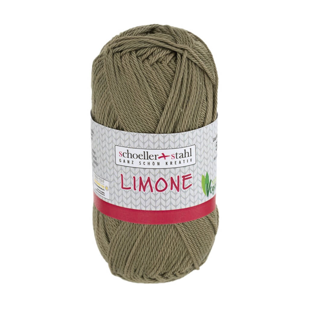 Schoeller + Stahl 185 - Khaki Schoeller + Stahl Limone 50g - Baumwollgarn Lieblingsgarn