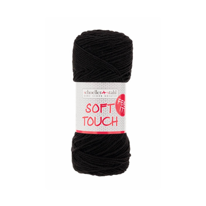 Schoeller + Stahl Schoeller+Stahl Soft Touch 50g, Farbe 2 Schwarz – Schurwolle und Synthetik bei Lieblingsgarn