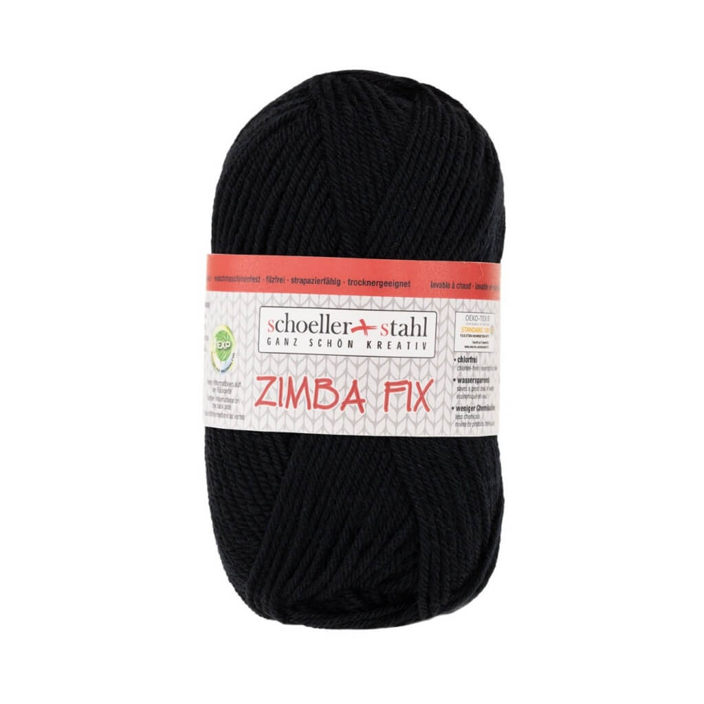 Schoeller + Stahl Zimba Fix Exp 50G, Farbe 121 Schwarz – Polyamid und Schurwolle bei Lieblingsgarn