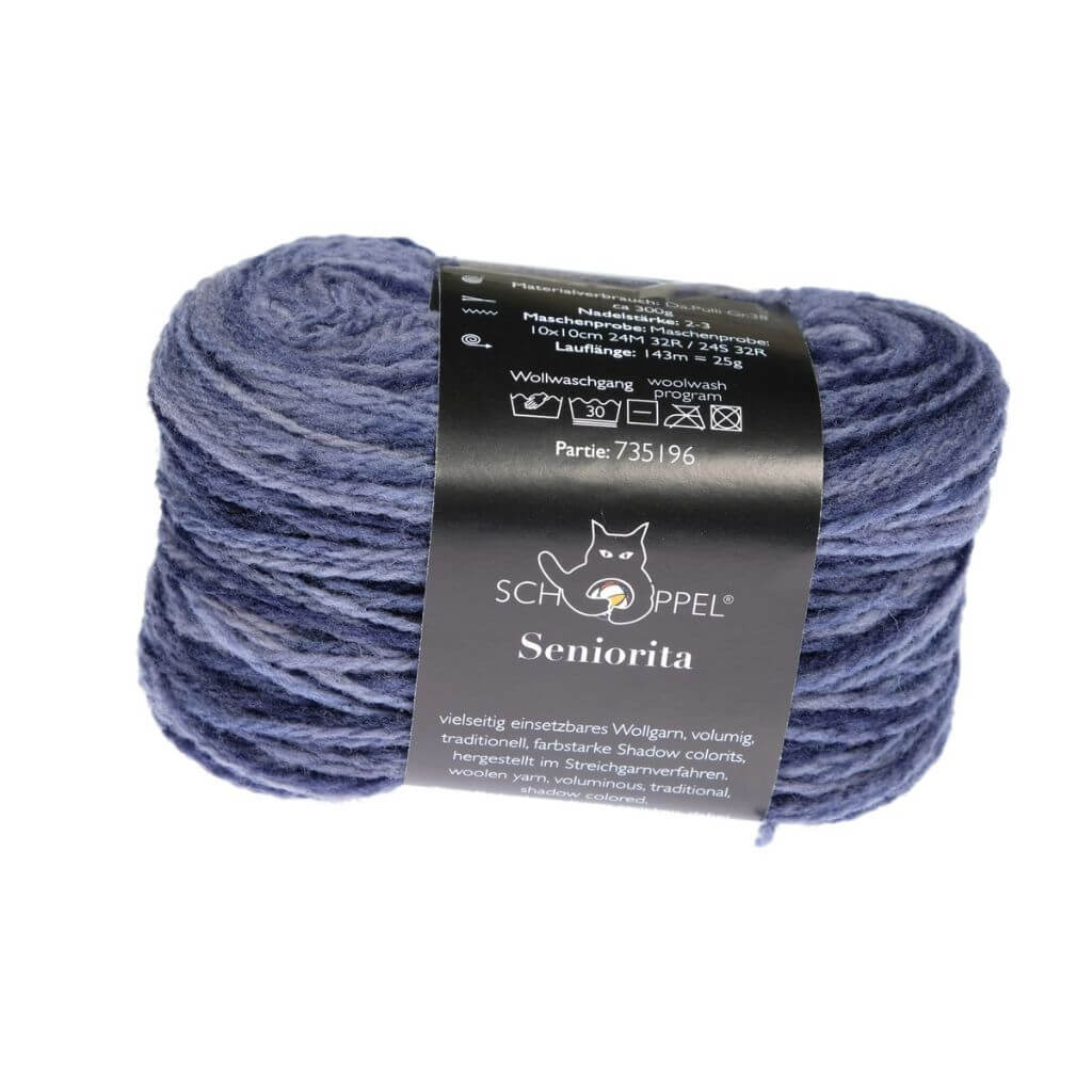 Schoppel Wolle Seniorita, Farbe 2609 Tintensee Inspiration Dibadu – Schurwolle bei Lieblingsgarn