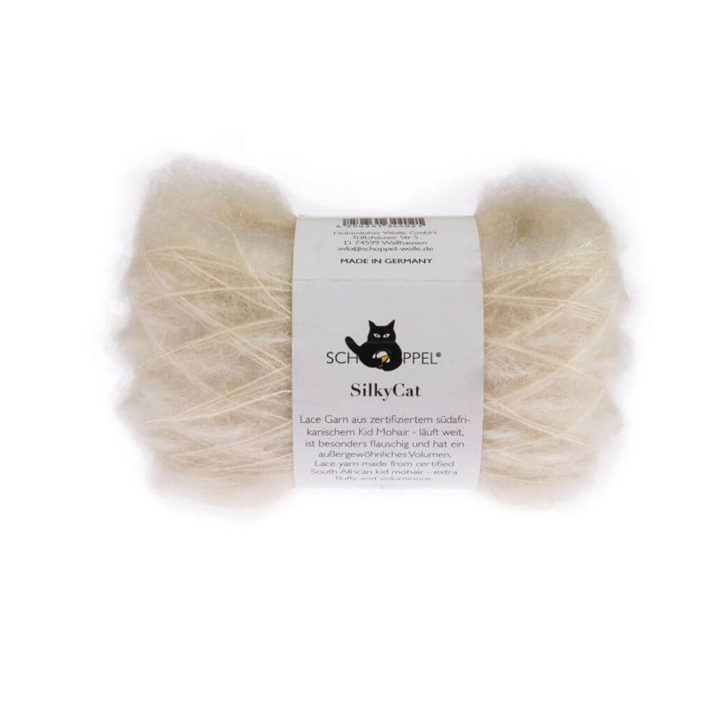 Schoppel Wolle SilkyCat, Farbe 980 Natur – Mohair und Seide bei Lieblingsgarn