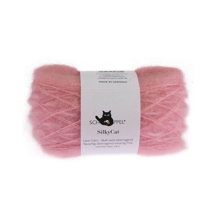 Schoppel Wolle SilkyCat, Farbe 1220 Rosé – Mohair und Seide bei Lieblingsgarn