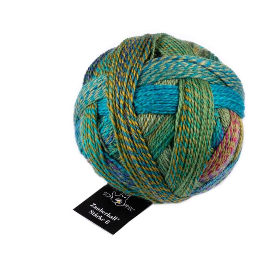 Schoppel Wolle Zauberball Stärke 6, Farbe 2404 Tiefe Wasser – Schurwolle und Synthetik bei Lieblingsgarn