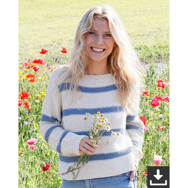 Drops Design Pattern Sea Bird Sweater Strickset - Drops (PDF) bei bei bei bei bei bei bei Lieblingsgarn