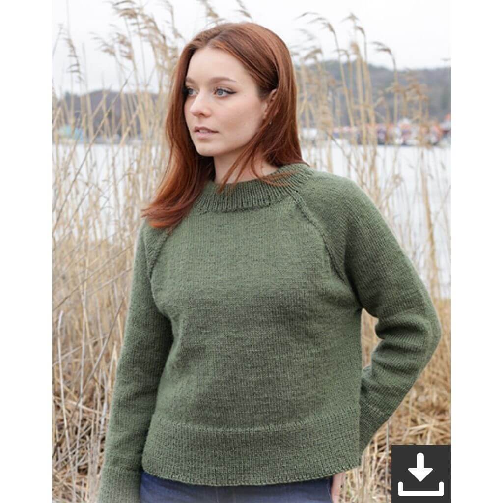 Drops Design Pattern Damen Pullover Sea Maiden Sweater Strickanleitung - Drops (PDF) bei bei bei bei bei bei Lieblingsgarn