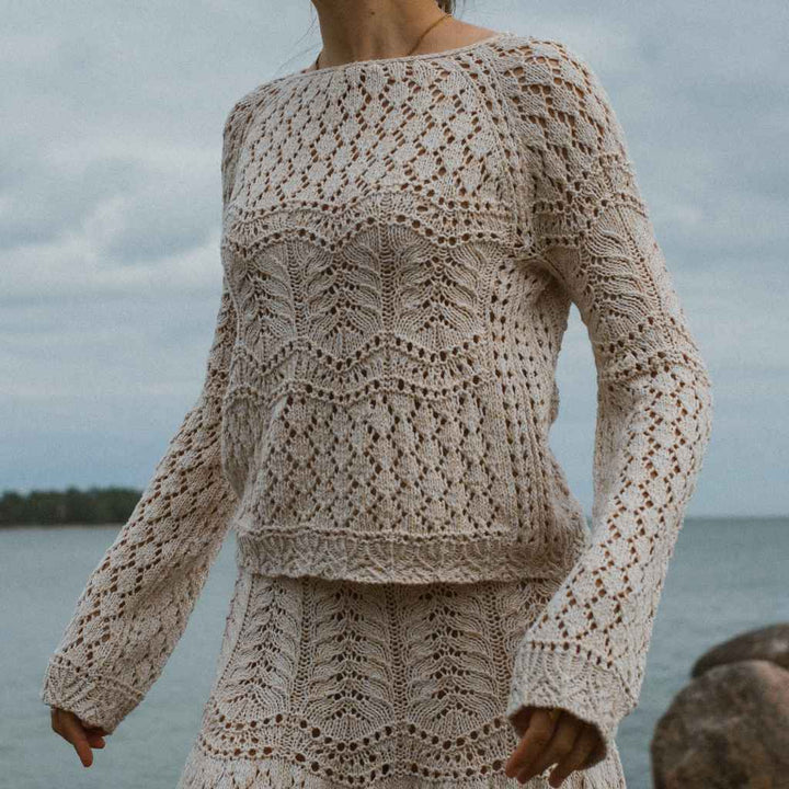 Kutovakika - Veronika Lindberg Seashore Blouse Strickanleitung - Kutovakika (PDF, englisch) bei bei bei bei Lieblingsgarn