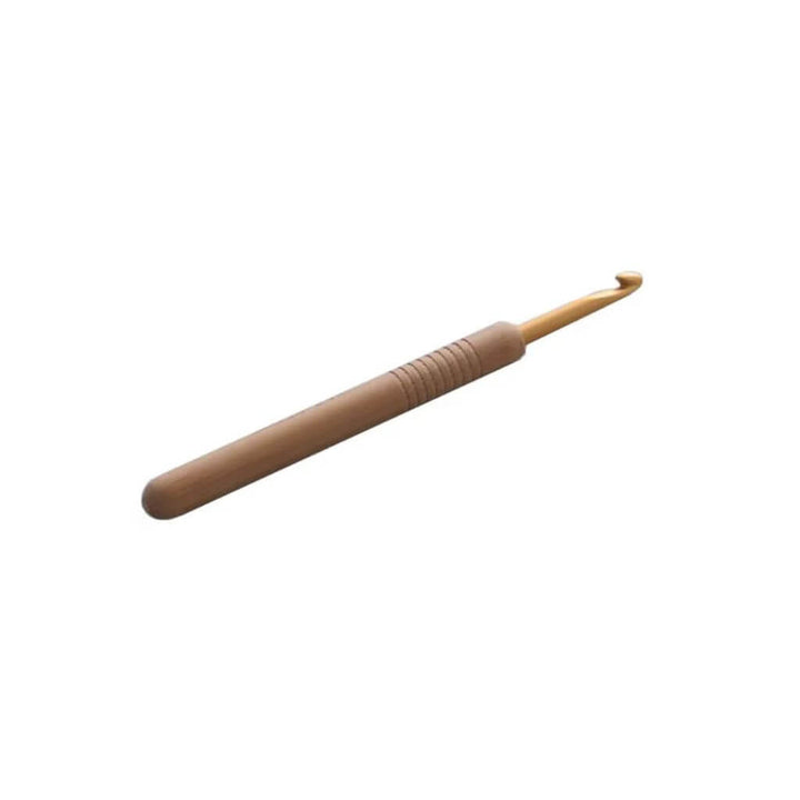 Seeknit Koshitsu Häkelnadel mit Aluminiumspitze 13cm, Farbe 2 – Holz und Metall bei Lieblingsgarn