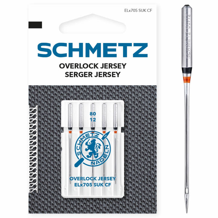 Schmetz Overlock Jersey-Nadeln ELx705 SUK CF, Farbe 80 – Metall bei Lieblingsgarn