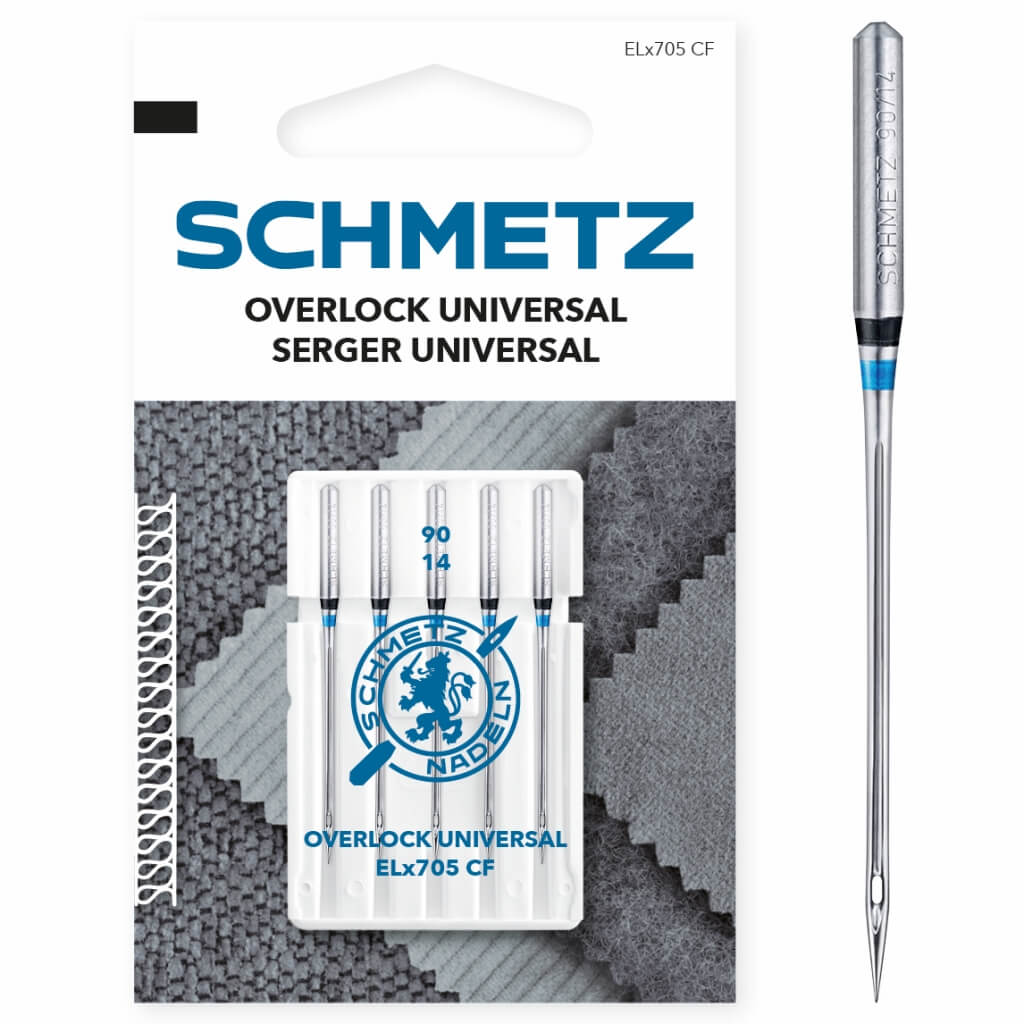 Schmetz Universal Overlock-Nadeln ELx705 CF, Farbe 90 – Metall bei Lieblingsgarn
