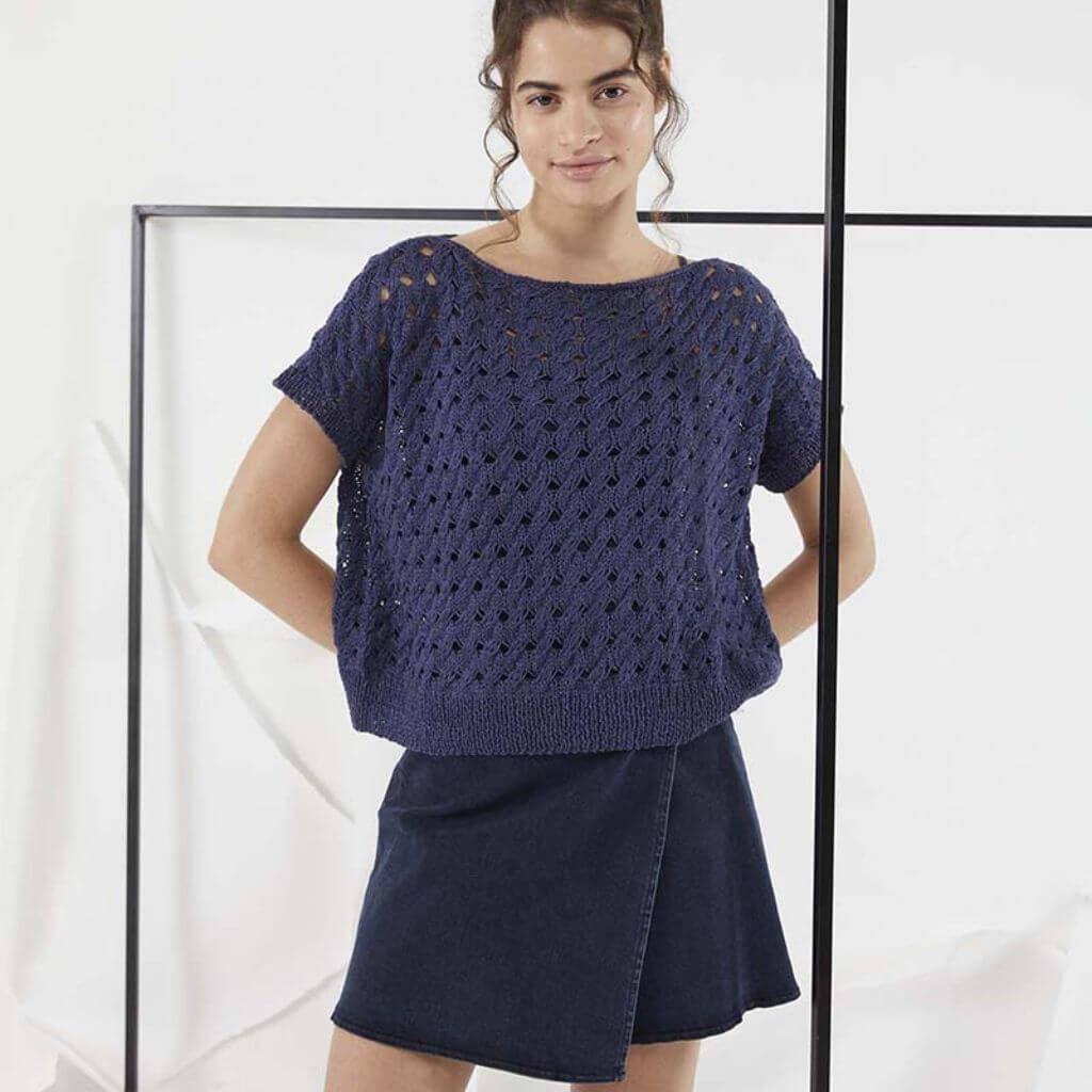 Lang Yarns Pattern Shirt mit Zopfmuster Strickanleitung - Lang Yarns (PDF) bei bei bei bei Lieblingsgarn