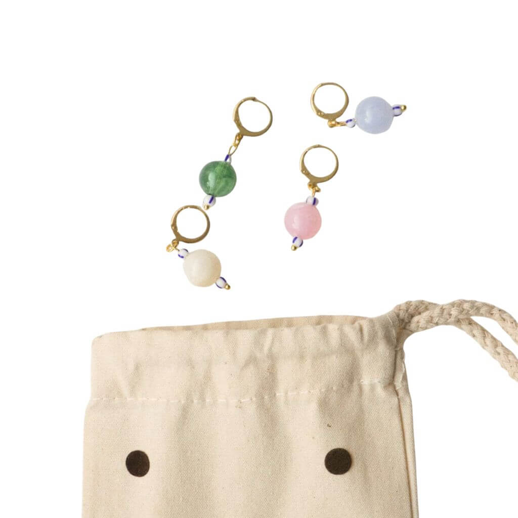 ohliske Maschenmarkierer Set Perlen – 4er Set