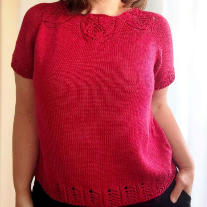 Shirt Roselle Bloom Tee Strickanleitung - Miene Knits (PDF)
