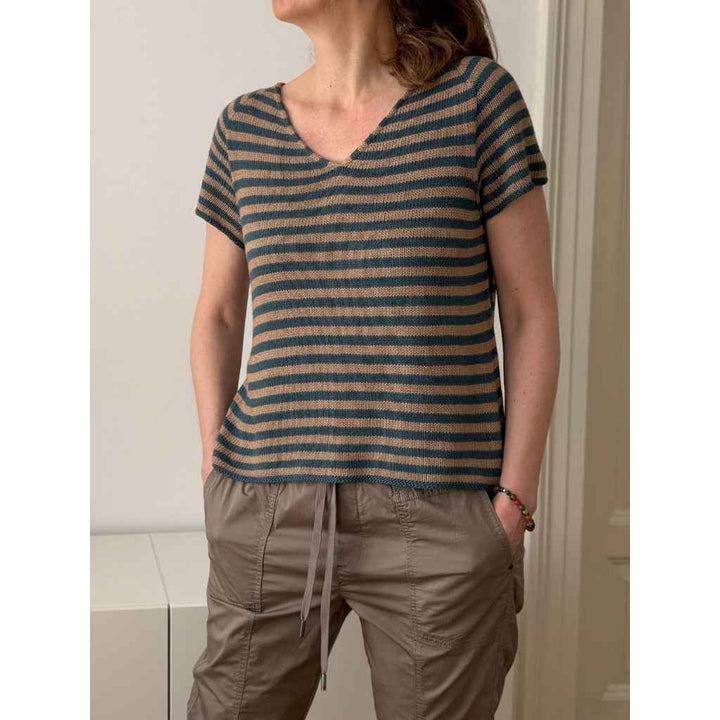 Shirt Stripy Linen Tee Strickanleitung - Christina Koerber-Reith (PDF)