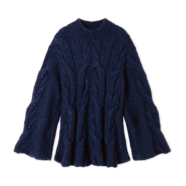 Zopfpullover in A-Linie Strickanleitung - Lana Grossa (Heft)