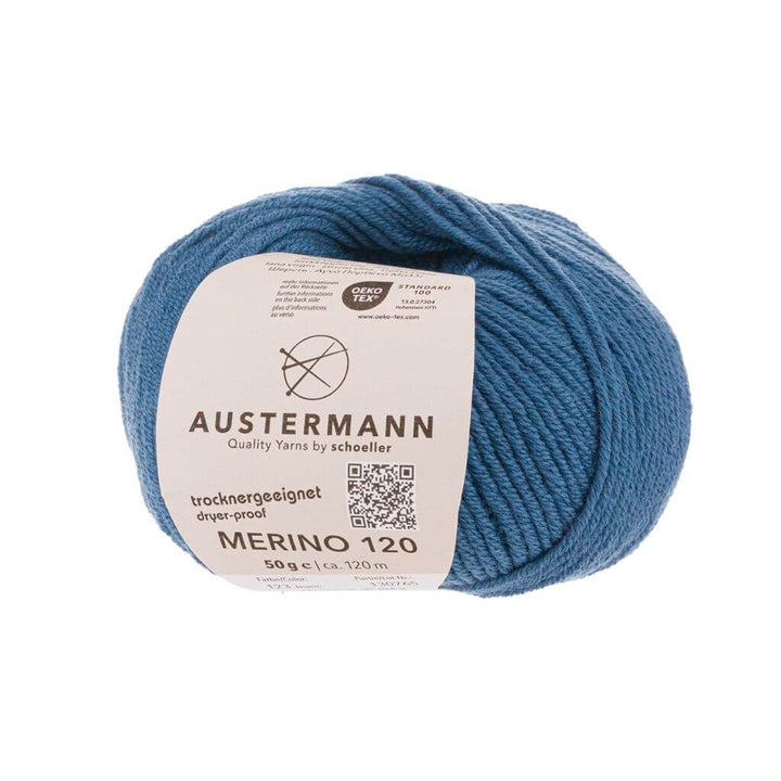 Austermann Merino 120, Farbe 123 Jeans – Merino und Schurwolle bei Lieblingsgarn