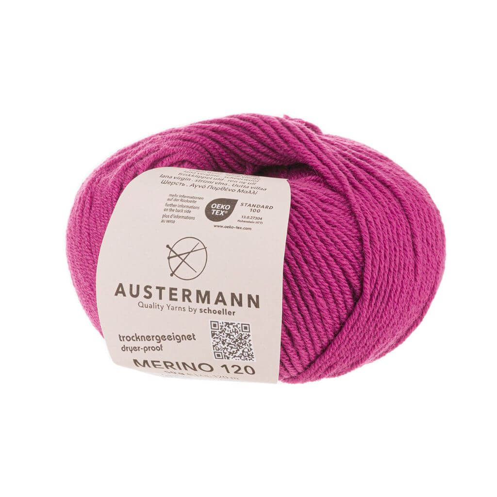 Austermann Merino 120, Farbe 141 Pink Lipstick – Merino und Schurwolle bei Lieblingsgarn