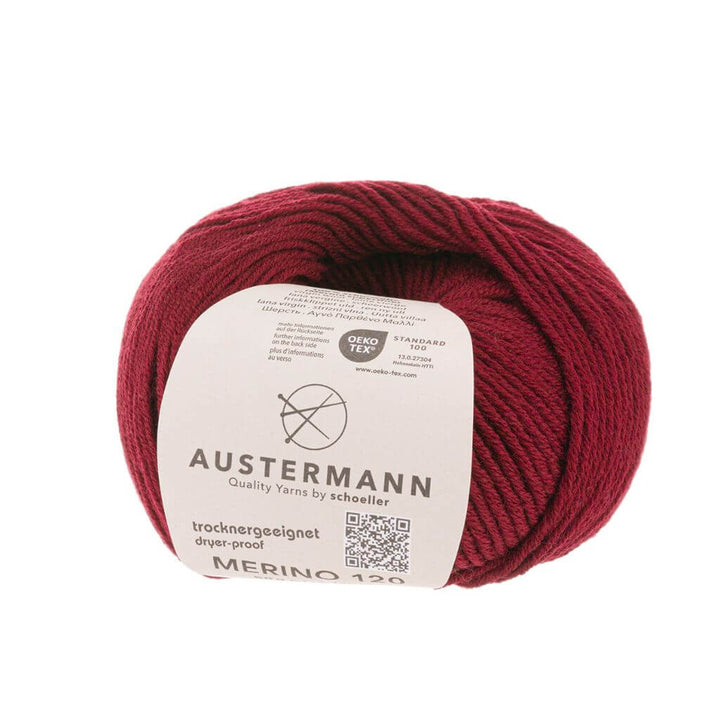 Austermann Merino 120, Farbe 155 Wein – Merino und Schurwolle bei Lieblingsgarn