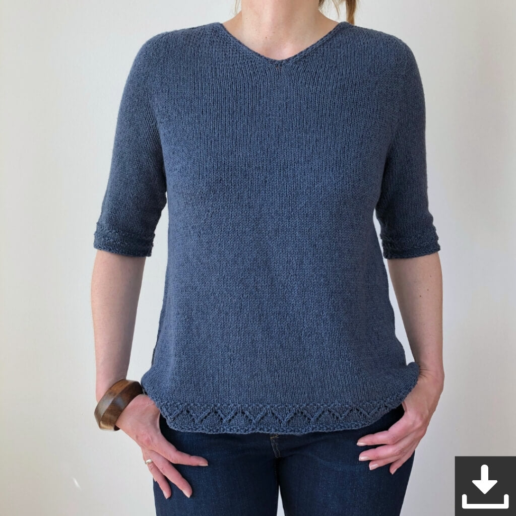 Christina Körber-Reith Simply Denim Shirt Strickanleitung - Christina Körber-Reith (PDF) bei bei bei bei Lieblingsgarn