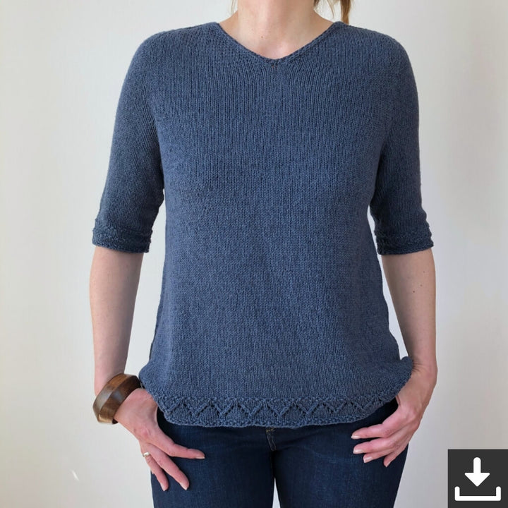 Christina Körber-Reith Simply Denim Shirt Strickanleitung - Christina Körber-Reith (PDF) bei bei bei bei Lieblingsgarn