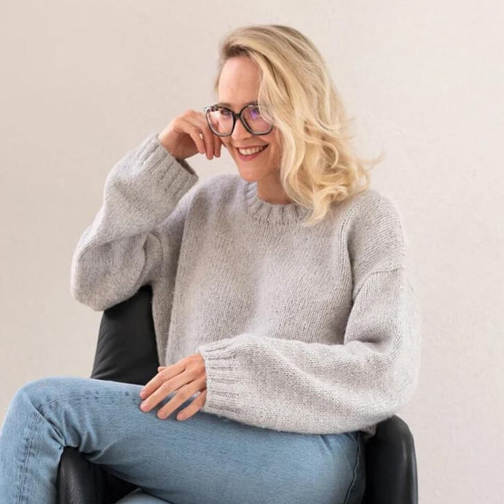 Lana Grossa Pattern Sneaker Sweater by sinchens knitwear Strickanleitung - Lana Grossa (Heft) bei bei bei bei Lieblingsgarn