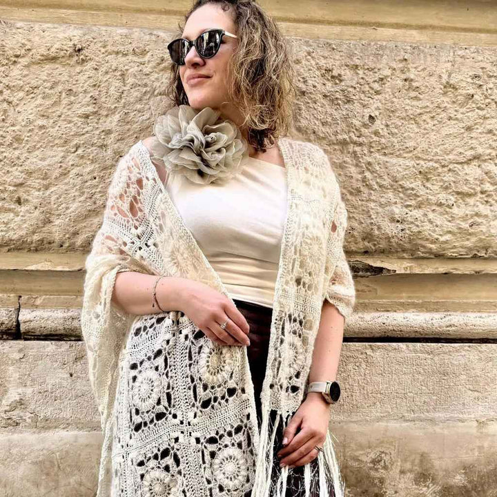 cickadesign Pattern Tuch Snowdrop Shawl Häkelanleitung - Cicka Design (PDF) bei bei bei bei Lieblingsgarn