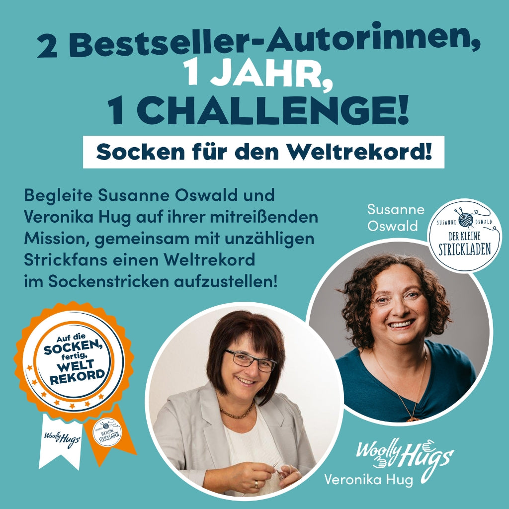 Lieblingsgarn Sockenweltrekord Strickset - Limited Edition mit signiertem Buch bei bei bei bei bei bei bei bei Lieblingsgarn