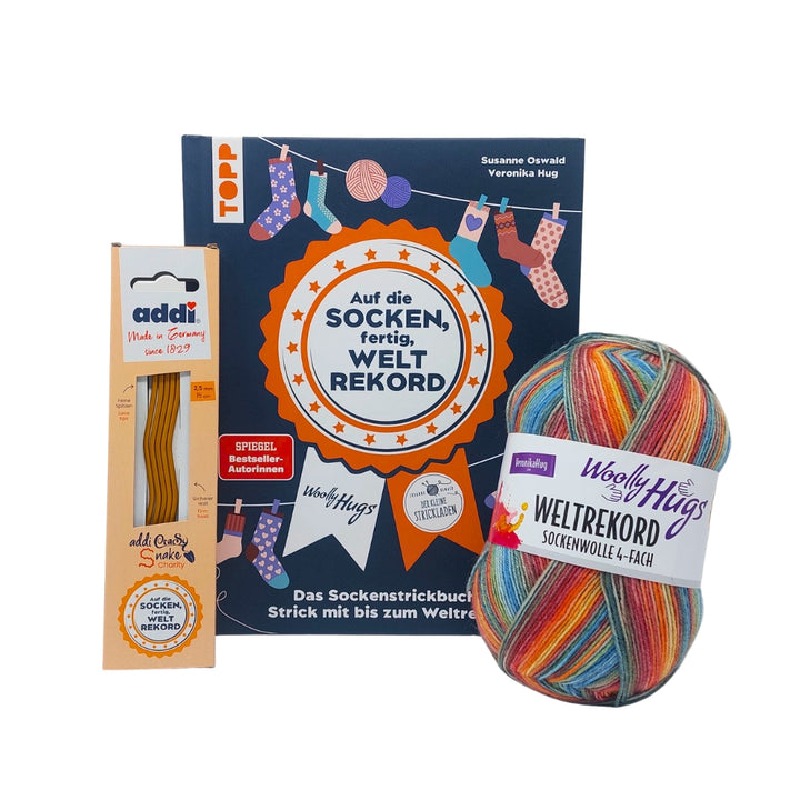 Lieblingsgarn Sockenweltrekord Strickset - Limited Edition mit signiertem Buch bei bei bei bei bei bei bei bei Lieblingsgarn