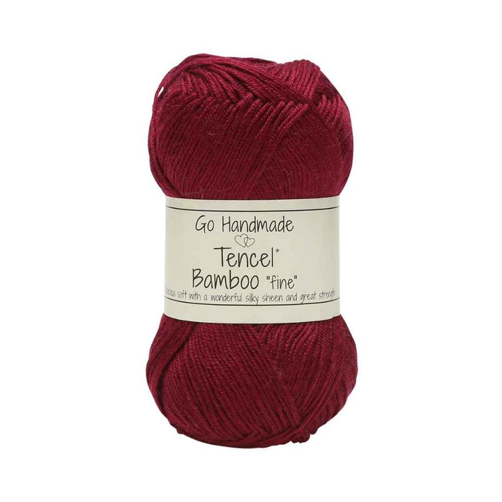 Go Handmade Tencel Bamboo "fine", Farbe Soft Burgund – Bambus und Tencel bei Lieblingsgarn