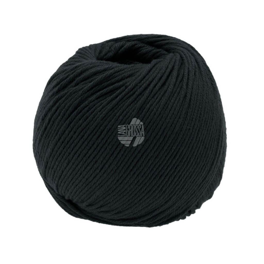 Lana Grossa Soft Cotton 50 g, Farbe 34 Schwarz – Acryl und Baumwolle bei Lieblingsgarn