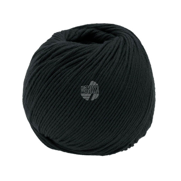 Lana Grossa Soft Cotton 50 g, Farbe 34 Schwarz – Acryl und Baumwolle bei Lieblingsgarn