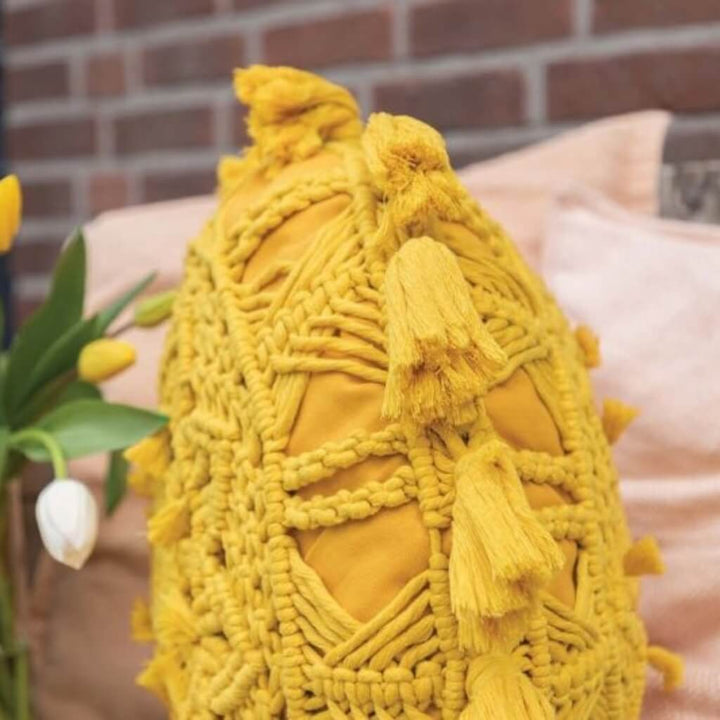 Durable Pattern Solstice Makramee Kissen Durable Rope (PDF) bei bei bei bei Lieblingsgarn