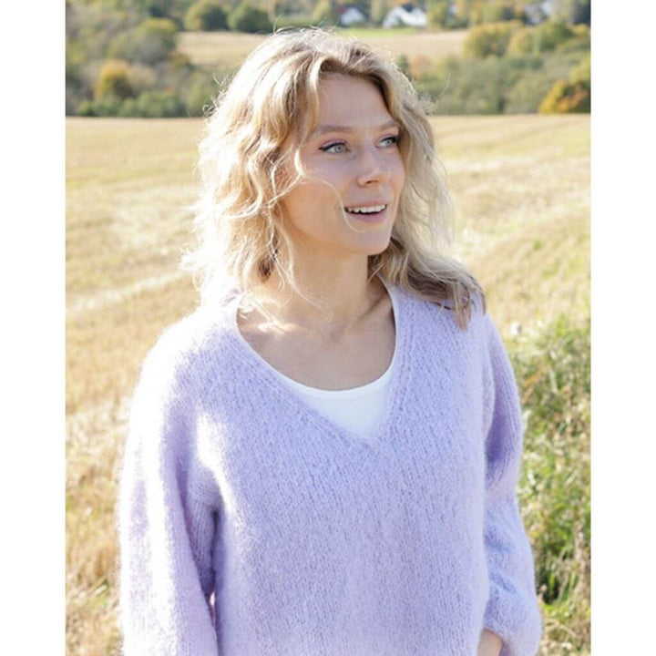 Drops Design Pattern Damen Pullover Spring Iris Strickanleitung - Drops (PDF) bei bei bei bei Lieblingsgarn
