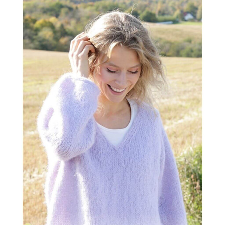 Drops Design Pattern Damen Pullover Spring Iris Strickanleitung - Drops (PDF) bei bei bei bei Lieblingsgarn