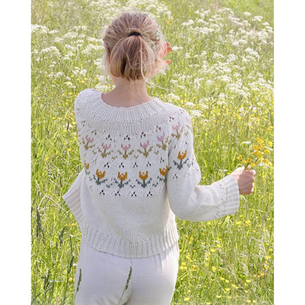 Drops Design Pattern Damen Pullover Spring Messenger Strickset - Drops (PDF) bei bei bei bei Lieblingsgarn