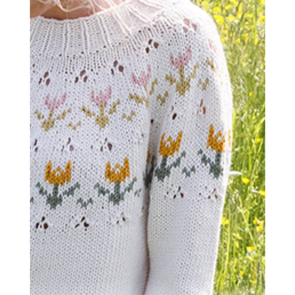 Drops Design Pattern Damen Pullover Spring Messenger Strickset - Drops (PDF) bei bei bei bei Lieblingsgarn