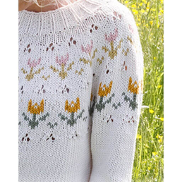 Drops Design Pattern Damen Pullover Spring Messenger Strickset - Drops (PDF) bei bei bei bei Lieblingsgarn