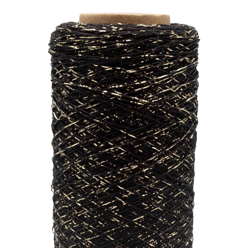 Kremke Stellaris, Farbe 179 Schwarz Gold – Metall, Synthetik und Viskose bei Lieblingsgarn