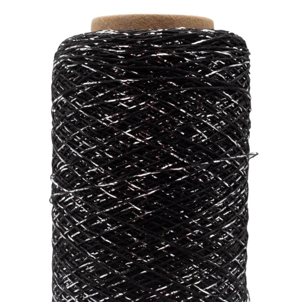 Kremke Stellaris, Farbe 197 Schwarz Silber – Metall, Synthetik und Viskose bei Lieblingsgarn
