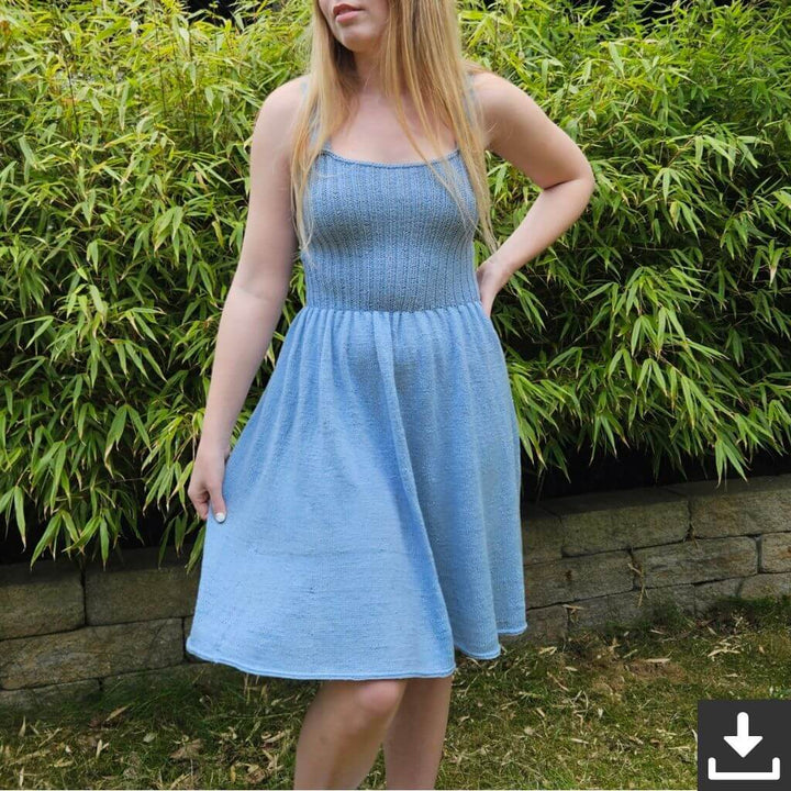 Strandstrick Sommerbrise Kleid Strickanleitung - Strandstrick (PDF) bei bei bei bei Lieblingsgarn